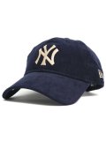 NEW ERA 9TWENTY CORDUROY YANKEES NAVY/BEIGE