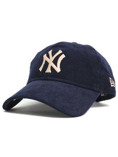 画像1: NEW ERA 9TWENTY CORDUROY YANKEES NAVY/BEIGE