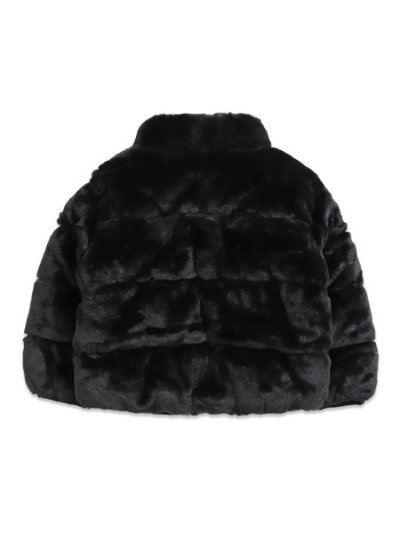 画像2: 【送料無料】【KIDS】NIKE TODDLER QUILTED FAUX FUR JACKET-BLACK