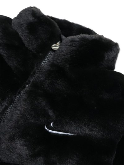 画像3: 【送料無料】【KIDS】NIKE TODDLER QUILTED FAUX FUR JACKET-BLACK