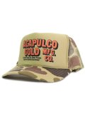 ACAPULCO GOLD OJ LOGO TRUCKER CAP CAMO