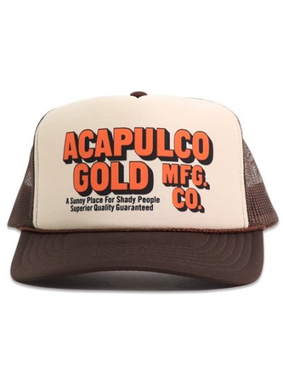 画像2: ACAPULCO GOLD OJ LOGO TRUCKER CAP BROWN/TAN