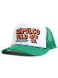 ACAPULCO GOLD OJ LOGO TRUCKER CAP GREEN/WHITE