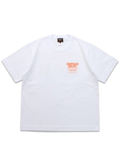 画像2: ACAPULCO GOLD OJ LOGO BOX FIT TEE WHITE