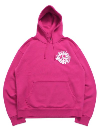 画像1: 【送料無料】DENIM TEARS DENIM UNIVERSTIY HOODIE PINK/WHITE