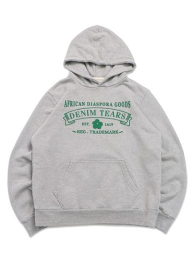 画像1: 【送料無料】DENIM TEARS ADG HOODIE GREY/GREEN