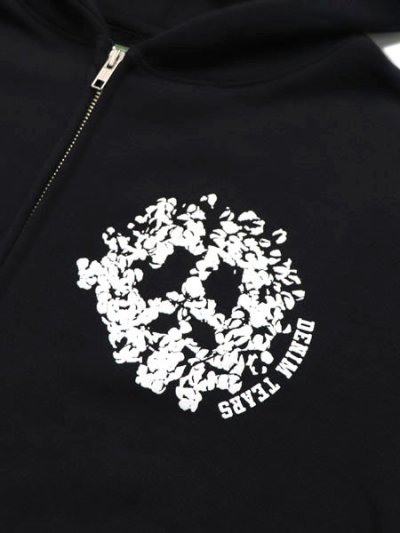 画像3: 【送料無料】DENIM TEARS DENIM UNIVERSITY ZIP HOODIE BLACK/WHITE