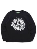 【送料無料】DENIM TEARS PEACE WREATH THERMAL BLACK/WHITE