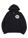 【送料無料】DENIM TEARS DENIM UNIVERSITY ZIP HOODIE BLACK/WHITE
