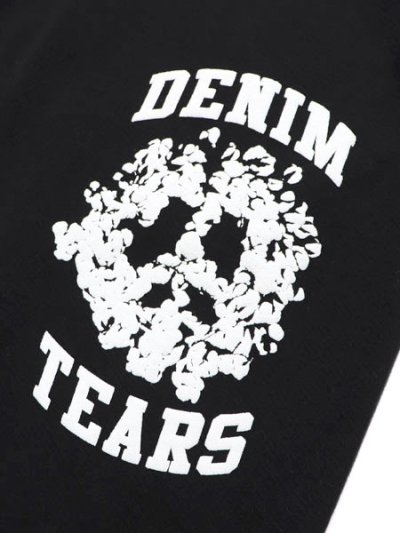 画像5: 【送料無料】DENIM TEARS COTTON DENIM UNIVERSITY SWEATPANTS BLACK/WHITE