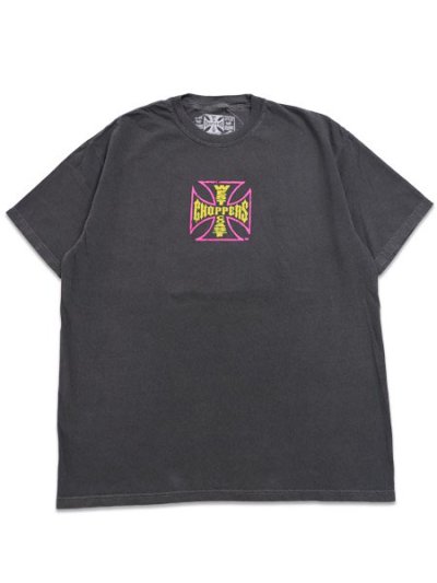 画像1: WEST COAST CHOPPERS GARMENT DYED COBRA CENTER LOGO TEE