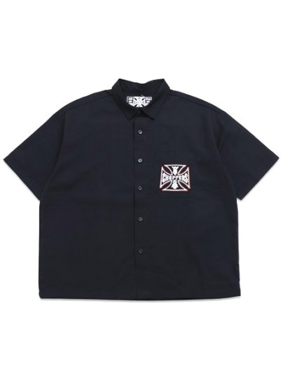 画像1: 【送料無料】WEST COAST CHOPPERS FLAMING LOGO BOXY SHIRT