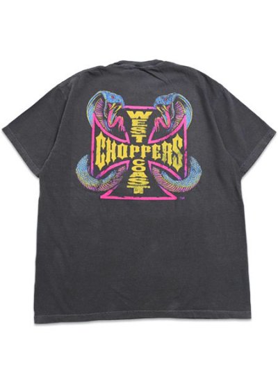 画像2: WEST COAST CHOPPERS GARMENT DYED COBRA CENTER LOGO TEE