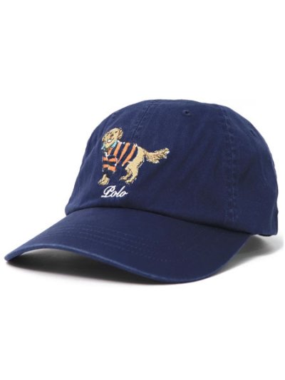 画像1: 【送料無料】POLO RALPH LAUREN DOG TWILL CAP REFINED NAVY BLUE