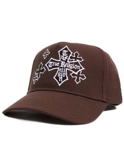 画像1: 【送料無料】TRUE RELIGION TRUE CROSS CAP CHESTNUT