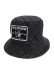画像1: 【送料無料】TRUE RELIGION LOGO DENIM BUCKET HAT BLACK (1)