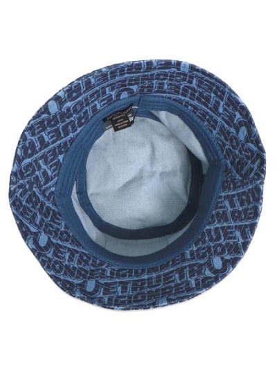 画像5: 【送料無料】TRUE RELIGION ALLOVER SRS BUCKET HAT MEDIUM WASH BLUE