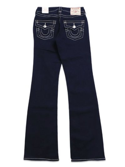 画像1: 【送料無料】TRUE RELIGION WMNS BECCA BIG T FLAP BOOTCUT BODY RINSE