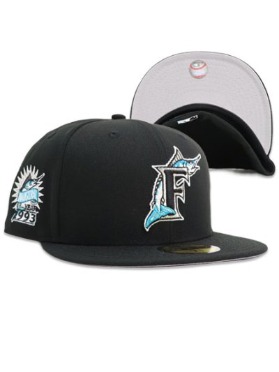 画像1: NEW ERA 59FIFTY CS FLORIDA MARLINS 1993 U/GY FB BLK
