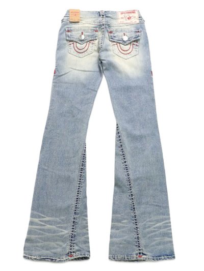 画像1: 【送料無料】TRUE RELIGION WMNS JOEY LOW RISE SUPER T FLARE PETAL BLOOM