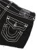 画像5: 【送料無料】TRUE RELIGION WMNS JOEY LOW RISE SUPER T FLAP SHORT BODY RINSE BLACK (5)