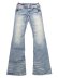 画像2: 【送料無料】TRUE RELIGION WMNS JOEY LOW RISE SUPER T FLARE PETAL BLOOM (2)