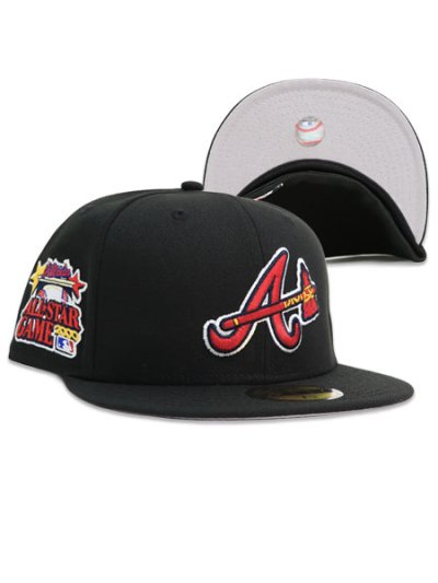画像1: NEW ERA 59FIFTY CS BRAVES CTWN AS2000 U/GY FB BLK/RED