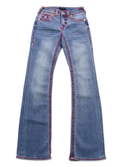 画像2: 【送料無料】TRUE RELIGION WMNS BECCA MID RISE SUPER T BOOTCUT CRYSTAL FLASH