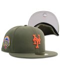 NEW ERA 59FIFTY CS METS CTWN 50TH U/GY FB OLV/ORG