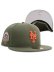 画像1: NEW ERA 59FIFTY CS METS CTWN 50TH U/GY FB OLV/ORG (1)