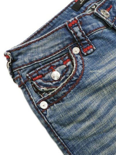 画像3: 【送料無料】TRUE RELIGION WMNS JOEY MID RISE SUPER T FLARE DARK WASH