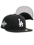 NEW ERA 59FIFTY CS DODGERS WS2025 U/GY FB BLK/WHT