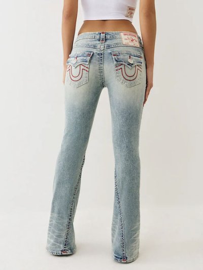 画像6: 【送料無料】TRUE RELIGION WMNS JOEY LOW RISE SUPER T FLARE PETAL BLOOM