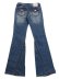 画像1: 【送料無料】TRUE RELIGION WMNS JOEY MID RISE SUPER T FLARE DARK WASH (1)