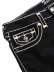 画像3: 【送料無料】TRUE RELIGION WMNS JOEY LOW RISE SUPER T FLAP SHORT BODY RINSE BLACK (3)