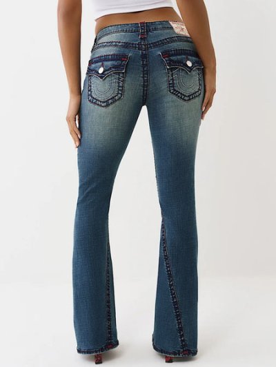 画像7: 【送料無料】TRUE RELIGION WMNS JOEY MID RISE SUPER T FLARE DARK WASH