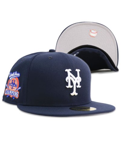 画像1: NEW ERA 59FIFTY CS METS CTWN WS1986 U/GY FB NVY/WHT