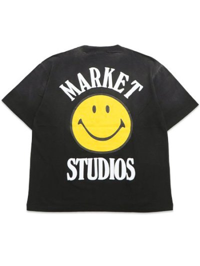画像1: 【送料無料】MARKET SMILEY LOCK UP TEE BLACK