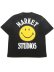 画像1: 【送料無料】MARKET SMILEY LOCK UP TEE BLACK (1)