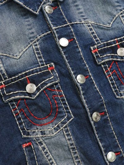 画像3: 【送料無料】TRUE RELIGION JIMMY SUPER T OVERSIZED JACKET NOCTURNE DRIVE DARK WASH