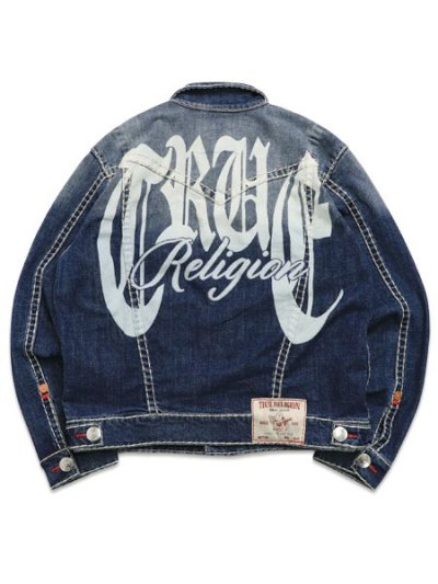 画像1: 【送料無料】TRUE RELIGION JIMMY SUPER T OVERSIZED JACKET NOCTURNE DRIVE DARK WASH