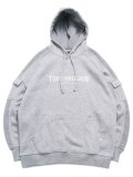 【送料無料】TRUE RELIGION MESH PANEL BIG T CARGO HOODIE HEATHER GREY