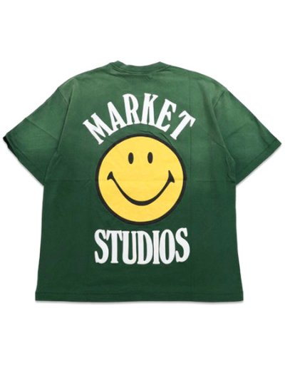 画像1: 【送料無料】MARKET SMILEY LOCK UP TEE DARK GREEN