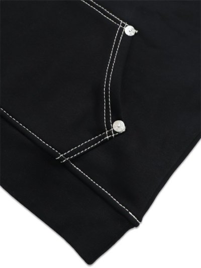 画像7: 【送料無料】TRUE RELIGION MESH PANEL BIG T CARGO HOODIE BLACK