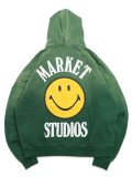 【送料無料】MARKET SMILEY LOCK UP HOODIE DARK GREEN