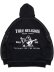 画像2: 【送料無料】TRUE RELIGION MESH PANEL BIG T CARGO HOODIE BLACK (2)