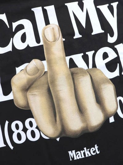 画像4: MARKET FLIP THE BIRD TEE BLACK