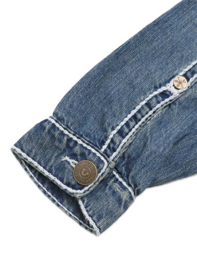 画像9: 【送料無料】TRUE RELIGION JIMMY ROPE STITCH OVERSIZED DENIM JACKET INCONE DUST MW