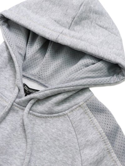 画像3: 【送料無料】TRUE RELIGION MESH PANEL BIG T CARGO HOODIE HEATHER GREY