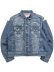 画像1: 【送料無料】TRUE RELIGION JIMMY ROPE STITCH OVERSIZED DENIM JACKET INCONE DUST MW (1)
